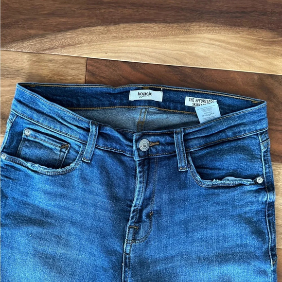 Kensie Effortless Skinny Crop Denim Jeans size 4/27 - Picture 2 of 5